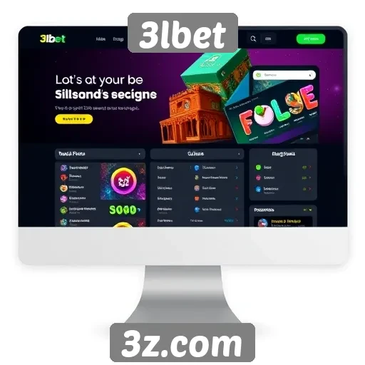 Interface do site 3lbet é otimizada para usuários