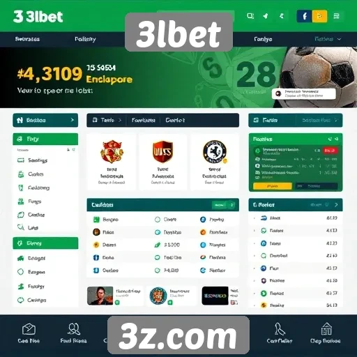 Análise da interface do usuário do site 3lbet